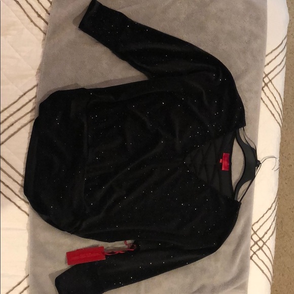 Jennifer Lopez Tops - Black Jennifer Lopez sparkling shirt